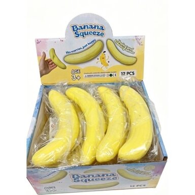 Squishy slow rising žaislas Bananas 17 cm