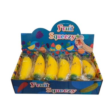 Antistresinis žaislas Bananas 14 cm suspaudžiamas 1 Antistresinis žaislas Bananas 14 cm suspaudžiamas 1