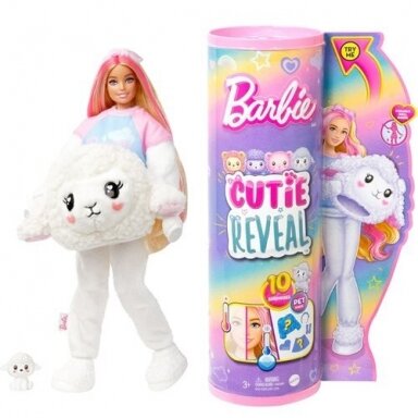 BARBIE lėlė Cutie Reveal serija – ėriukė HKR03