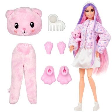 Barbie lėlė Cutie Reveal serija -meškutė HKR04