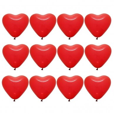 Balionų rinkinys širdelės formos 12 vnt 1