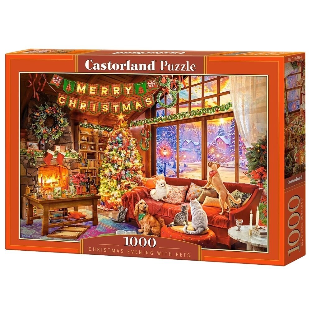 Castorland dėlionė Christmas Evening With Pets 1000 det