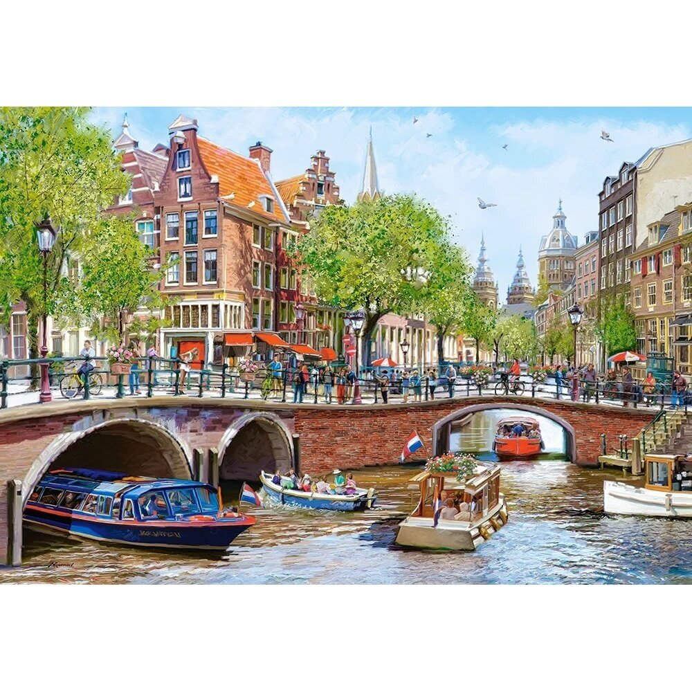 Castorland dėlionė Amsterdam Canals 1000 det 1 Castorland dėlionė Amsterdam Canals 1000 det 1