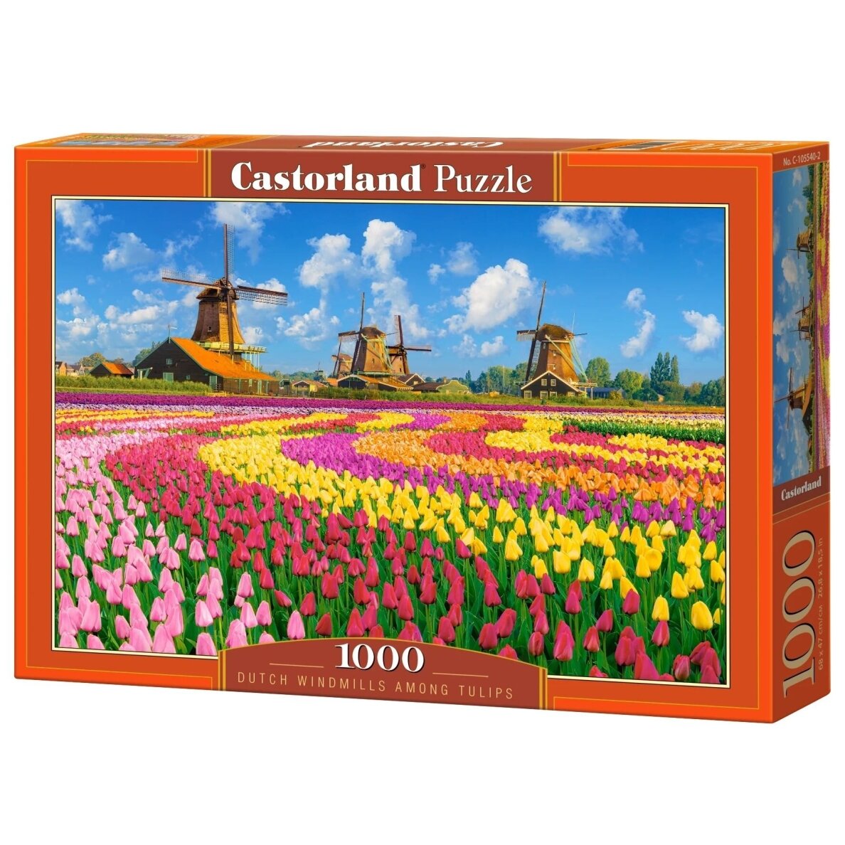 Castorland dėlionė Dutch Windmills Among Tulips 1000 det Castorland dėlionė Dutch Windmills Among Tulips 1000 det