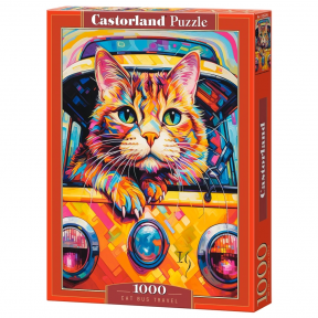 Castorland dėlionė Cat Bus Travel 1000 det.