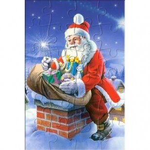 Castorland atvirukas - dėlionė 24 detalės Santa Claus