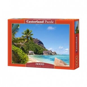 Castorland dėlionė  Tropical Beach, Seychelles 3000 det.