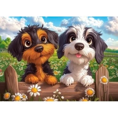 Castorland dėlionė Happy Duchhunds 60 det