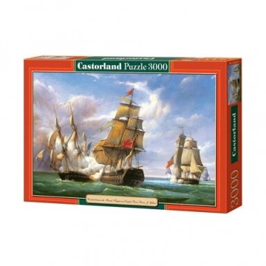 Castorland dėlionė  „Combat between the French And The English Vessel" 3000 det.