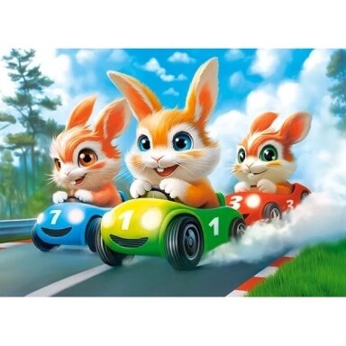 Castorland dėlionė Rabbit Racing 120 det