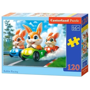 Castorland dėlionė Rabbit Racing 120 det