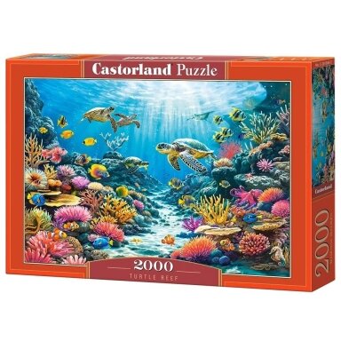 Castorland dėlionė Turtle Reef 2000 det