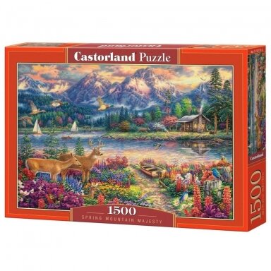 Castorland dėlionė Spring Mountain Majesty 1500 det.