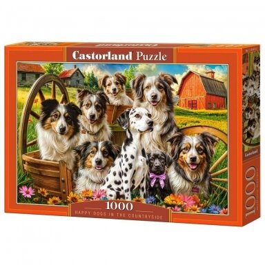 Castorland dėlionė Happy Dogs In The Countryside 1000 det