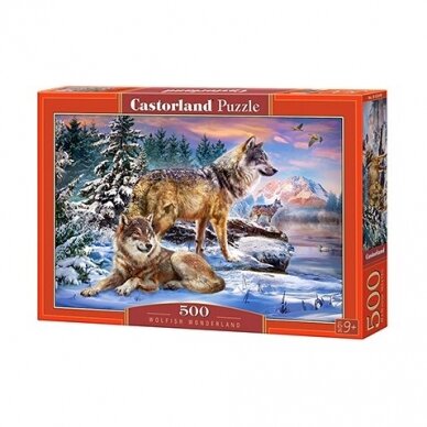 Castorland dėlionė Wolfish Wonderland  500 det.
