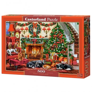 Castorland dėlionė Cozy Fireplace 500 det Castorland dėlionė Cozy Fireplace 500 det
