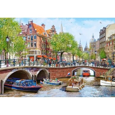 Castorland dėlionė Amsterdam Canals 1000 det 1 Castorland dėlionė Amsterdam Canals 1000 det 1