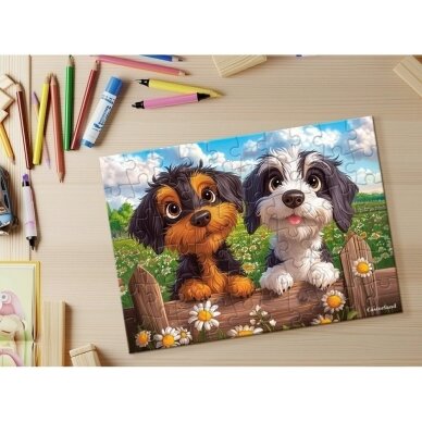 Castorland dėlionė Happy Duchhunds 60 det 2 Castorland dėlionė Happy Duchhunds 60 det 2