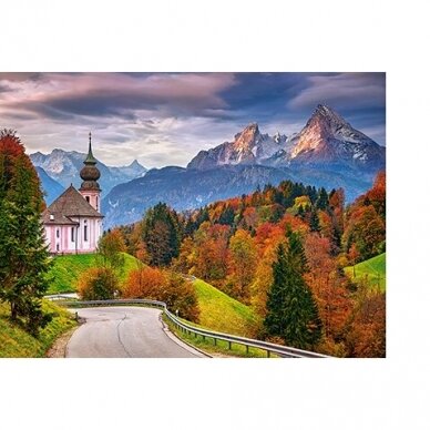 Castorland dėlionė Autumn in Bavarian Alps,Germany  2000 det. 1