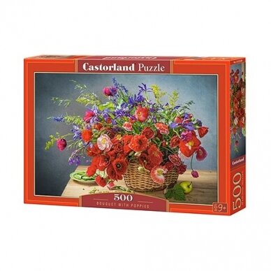 Castorland dėlionė Bouquet with Poppies 500 det