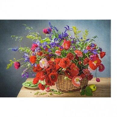 Castorland dėlionė Bouquet with Poppies 500 det 1