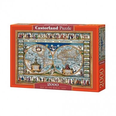 Castorland dėlionė Map of the world 2000 det. Castorland dėlionė Map of the world 2000 det.