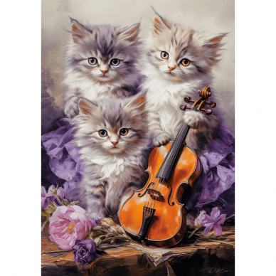 Castorland dėlionė Musical Kittens 500 det 1 Castorland dėlionė Musical Kittens 500 det 1