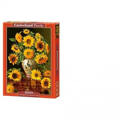 Castorland dėlionė Sunflowers in a Peacock Vase 1000 det.