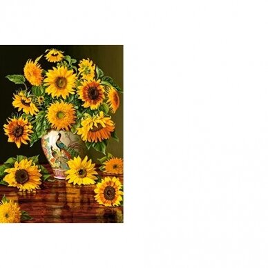 Castorland dėlionė Sunflowers in a Peacock Vase 1000 det. 1