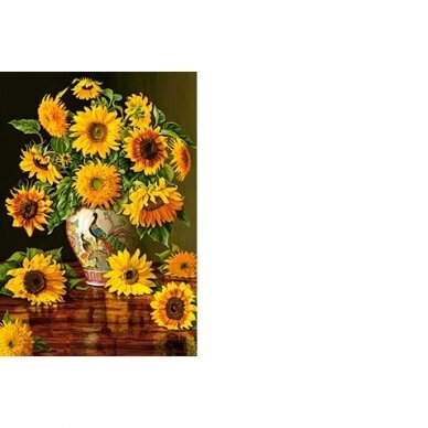 Castorland dėlionė Sunflowers in a Peacock Vase 1000 det. 1 Castorland dėlionė Sunflowers in a Peacock Vase 1000 det. 1