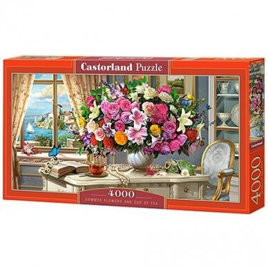 Castorland dėlionė Summer Flowers And Cup Of Tea 4000 Det