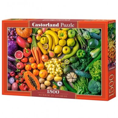 Castorland dėlionė Rainbow of Vitamins 1500 det.