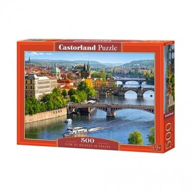 Castorland dėlionė View of Bridges in Prague 500 det