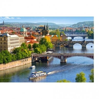 Castorland dėlionė View of Bridges in Prague 500 det 1