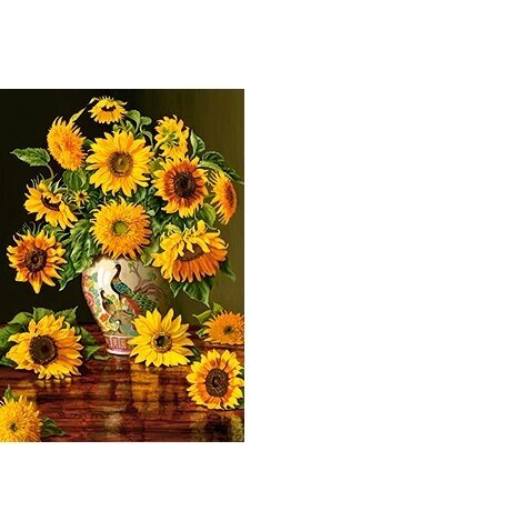 Castorland dėlionė Sunflowers in a Peacock Vase 1000 det. 1 Castorland dėlionė Sunflowers in a Peacock Vase 1000 det. 1