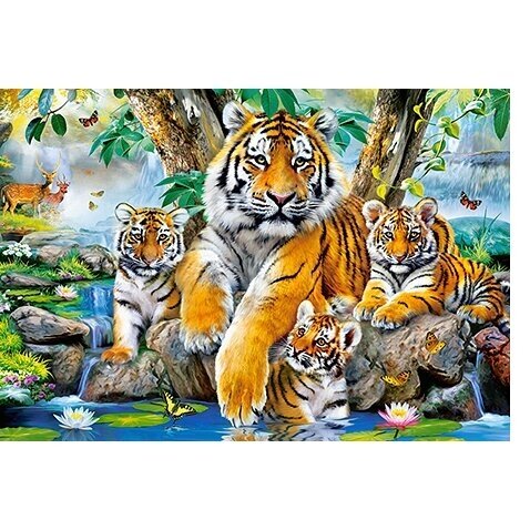Castorland dėllionė TIGERS BY THE STREAM 1000 det. 1