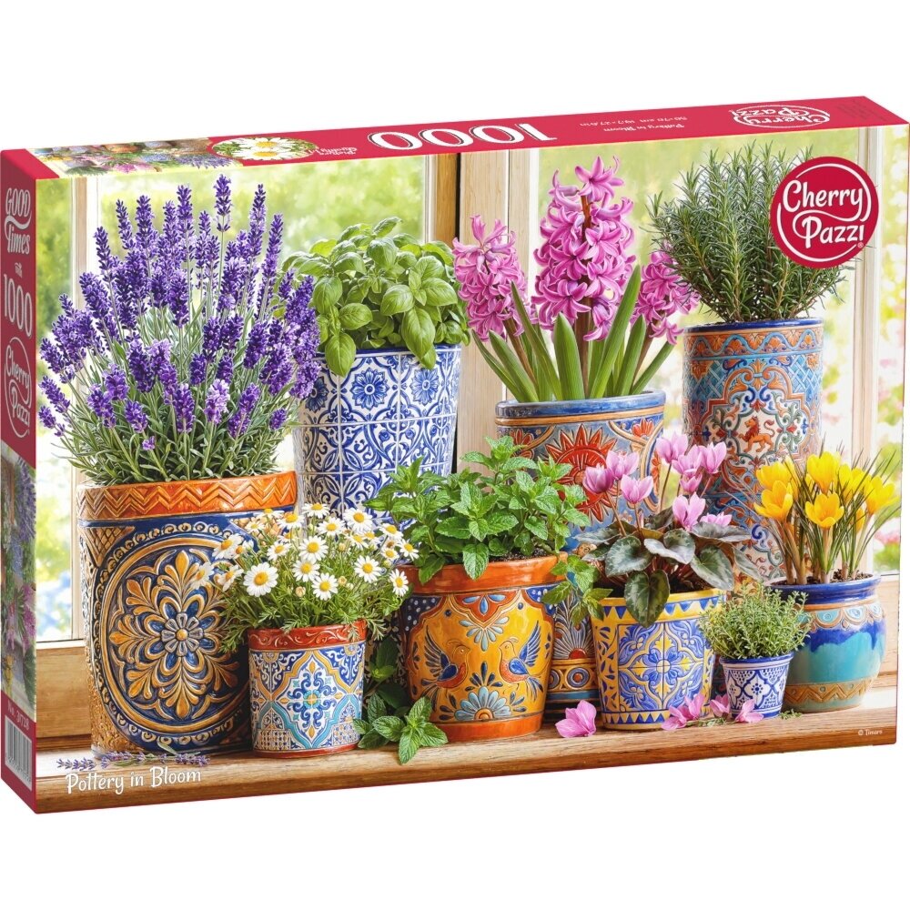 CherryPazzi dėlionė Pottery in Bloom 1000 det CherryPazzi dėlionė Pottery in Bloom 1000 det