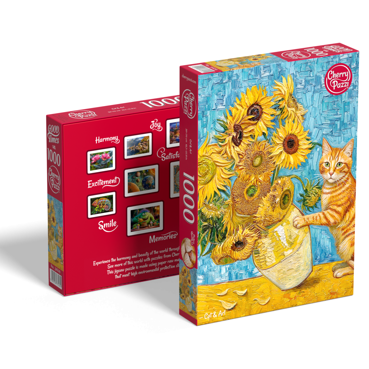 CherryPazzi dėlionė Cat & Art 1000 det 1