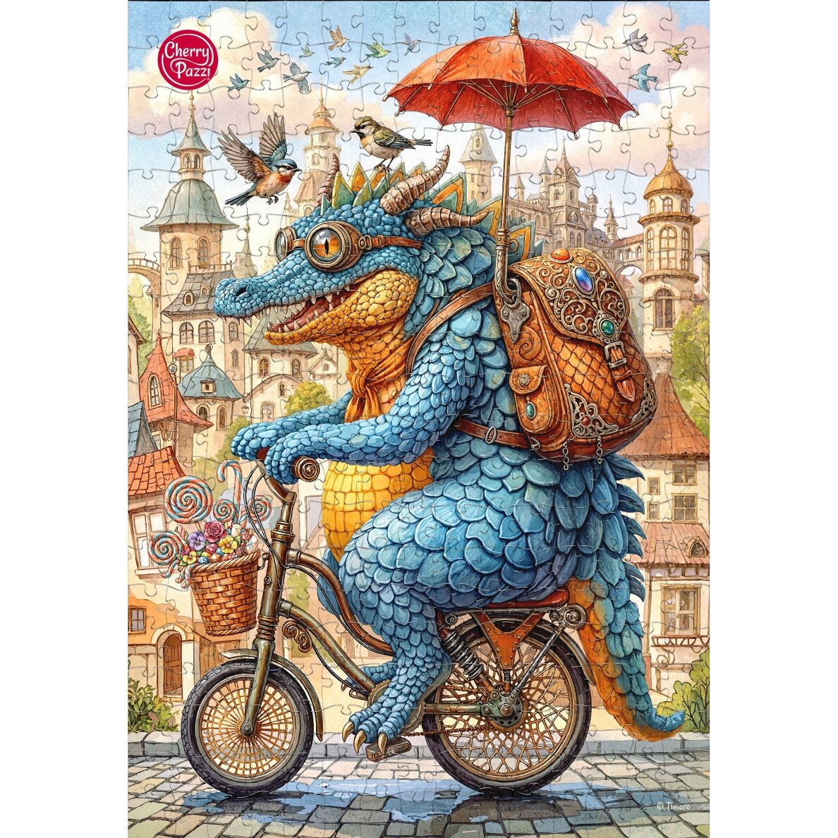 CherryPazzi dėlionė  Cutie on Wheels 300 det 6