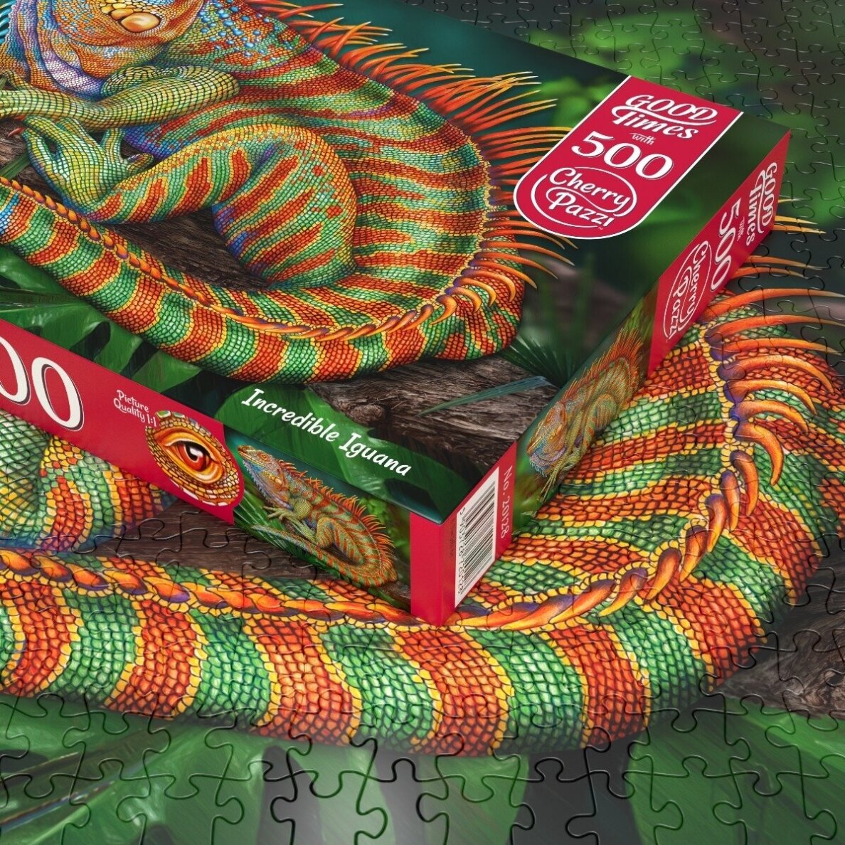 CherryPazzi dėlionė Incredible Iguana 500 det 3 CherryPazzi dėlionė Incredible Iguana 500 det 3