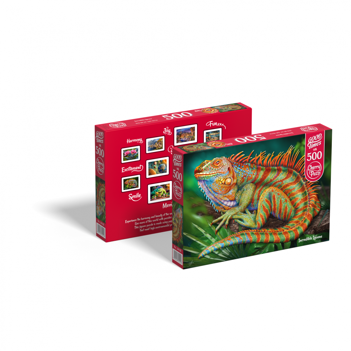 CherryPazzi dėlionė Incredible Iguana 500 det 1 CherryPazzi dėlionė Incredible Iguana 500 det 1