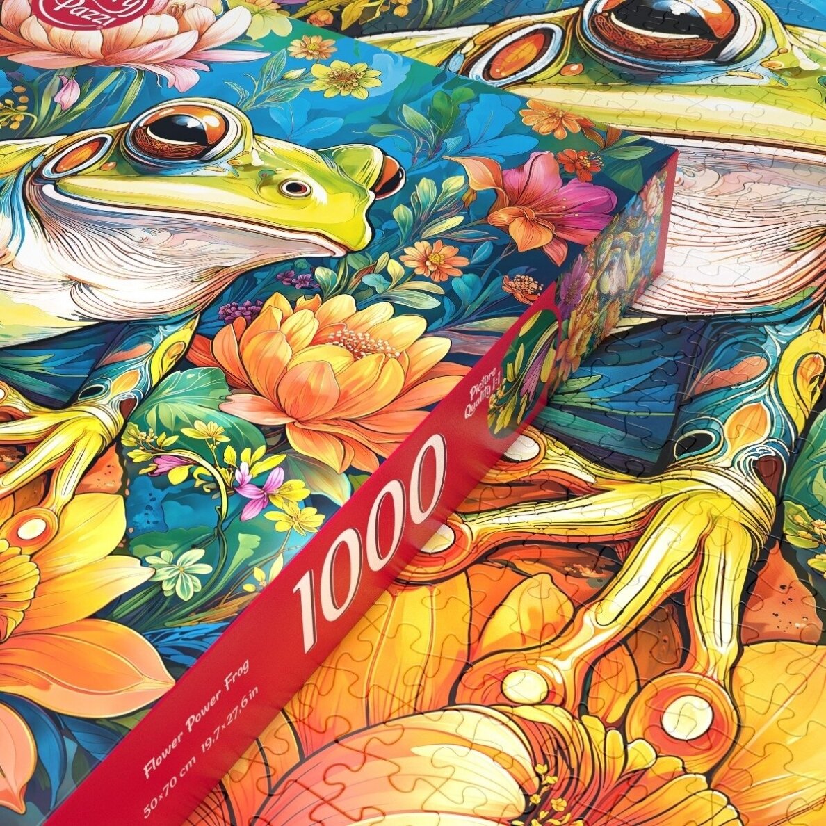 CherryPazzi dėlionė Flower Power Frog1000 det 3