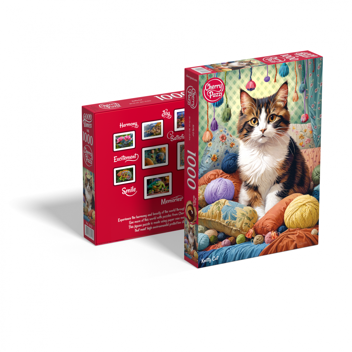 CherryPazzi dėlionė Knitty Cat 1000 det 1