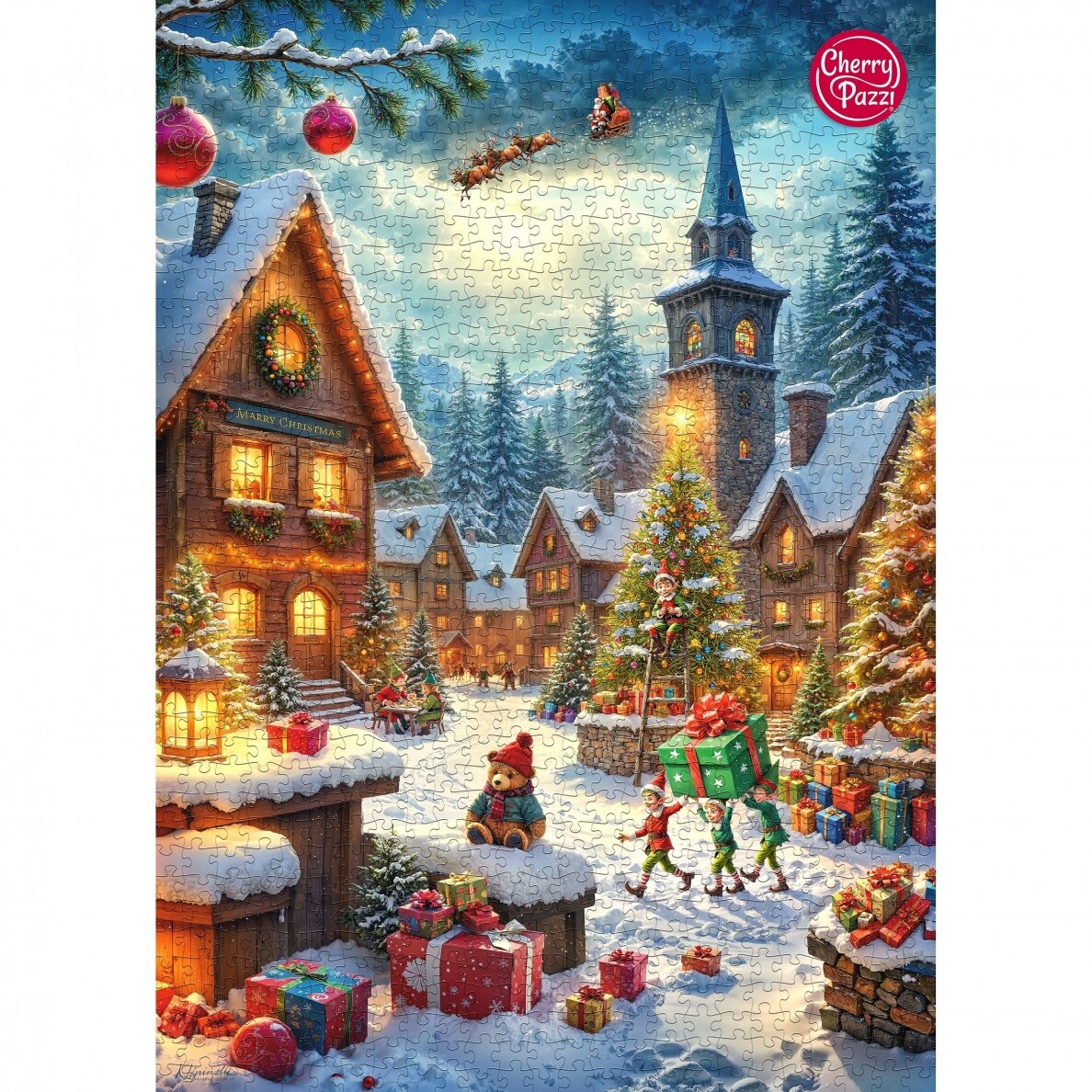 CherryPazzi dėlionė Santas Helpers 1000 det 6 CherryPazzi dėlionė Santas Helpers 1000 det 6