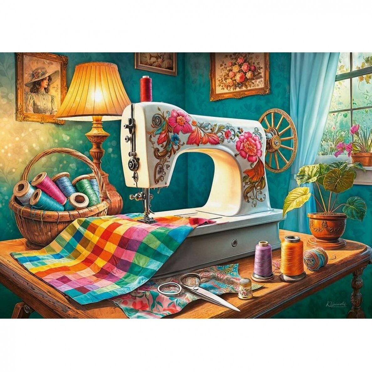 CherryPazzi dėlionė My Sewing Corner 1000 det 1 CherryPazzi dėlionė My Sewing Corner 1000 det 1