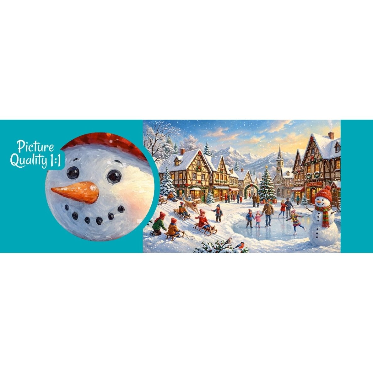 CherryPazzi dėlionė Snowglow Village 300 det 2 CherryPazzi dėlionė Snowglow Village 300 det 2