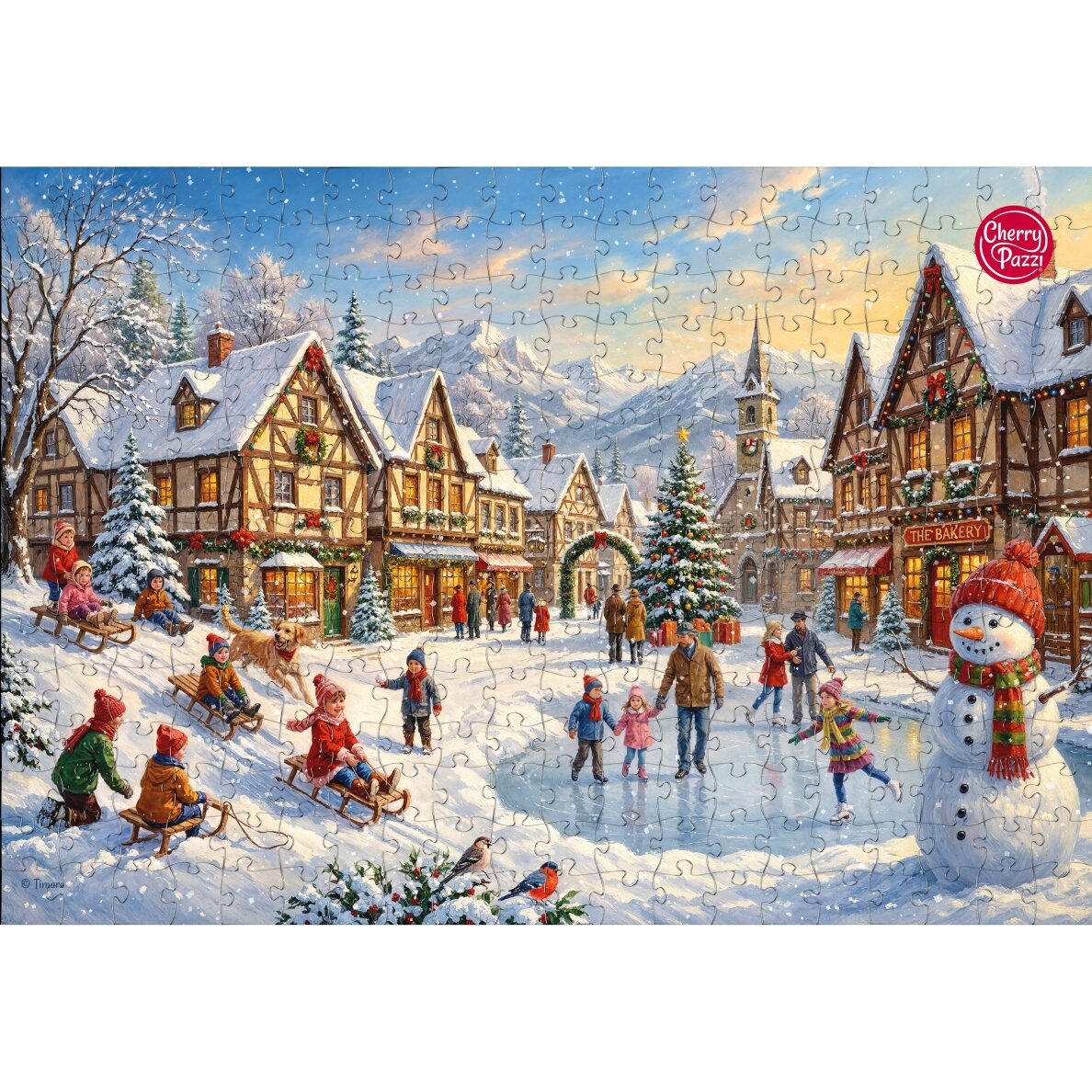 CherryPazzi dėlionė Snowglow Village 300 det 6