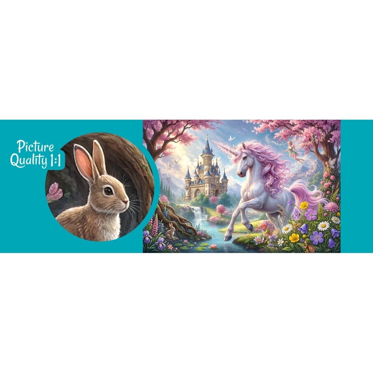CherryPazzi dėlionė Unicorn Fairyland 300 det 2