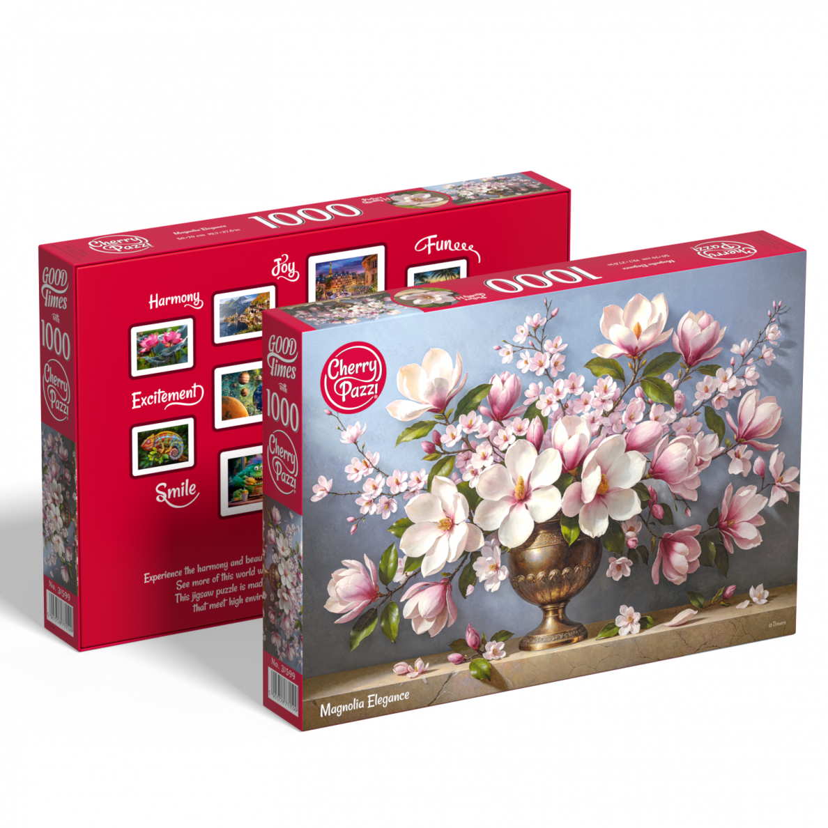 CherryPazzi dėlionė Magnolia Elegance 1000 det 1 CherryPazzi dėlionė Magnolia Elegance 1000 det 1