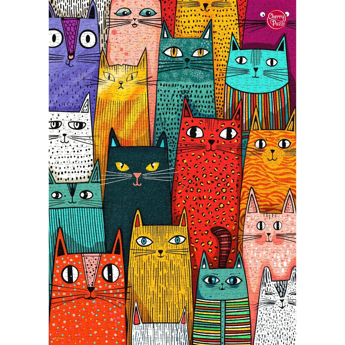 CherryPazzi dėlionė Cats Rule the World 1000 det 3